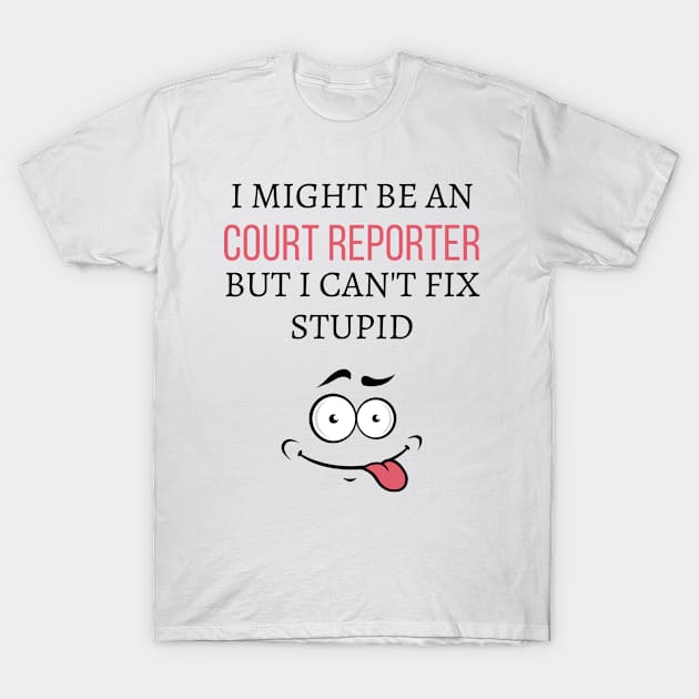 Court reporter T-Shirt by Mdath